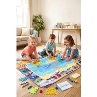 Water Doodle Painting Mat Traffic Themed Design