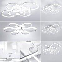 Garden Sanctuary Contemporary LED Energy-efficient Semi Flush Ceiling Light in White