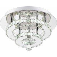 Garden Sanctuary 30W LED Crystal Ceiling Light in Silver