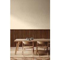 Hoopla Walls Wood Slat Texture- Walnut 10m Wallpaper in Brown