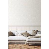 Hoopla Walls Tongue & Groove Fern- Washed White 10m Wallpaper