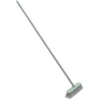 JVL Angled Sweeping Brush Soft Bristles - Grey