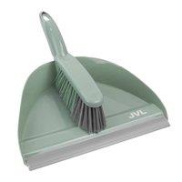 JVL Dustpan & Brush Set-Green in Green