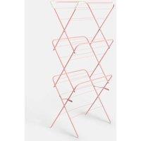 OHS 3 Tier Clothes Dryer Airer Foldable Clothing Rack Drying Horse 15m in Pink