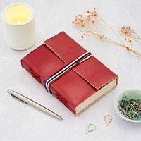 Paper High Distressed Leather 3-String Journal in Red