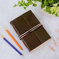 Paper High Distressed Leather 3-String Journal in Brown