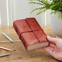 Paper High Embossed Leather Journal in Brown | Size: XL