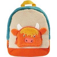 Frugi Fleece Character Backpack in Orange