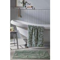 Dreams & Drapes 'Sandringham' 100% Cotton Jacquard Bath Mat in Pale Green