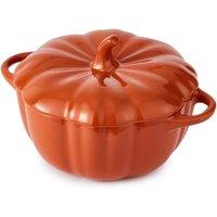 Tower Medium Pumpkin Casserole Dish, Smooth Glaze Interior, Orange WA975002ORA