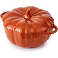 Tower Large Pumpkin Casserole Dish, Smooth Glaze Interior, Orange WA975003ORA