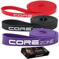 COREZONE SPORTS 3 Pack Pull Up Resistance Bands - 15-85lbs Strength Training