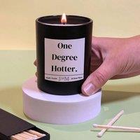 JAAM Candle For Graduation One Degree Hotter - Fluffy Towels in Black