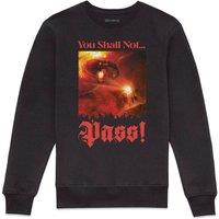 The Lord of the Rings You Shall Not Pass Sweatshirt - Black | Size: 2XL