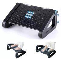 FLAVORA Ergonomic Office Foot Rest Under Desk in Black | Size: 0.6m2