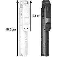 NESTLUNE Black Selfie Stick Tripod Bluetooth Wireless Remote Stand
