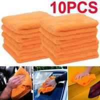 FLAVORA 10X Edgeless Microfibre Cloth Set in Orange | Size: 0.6m2