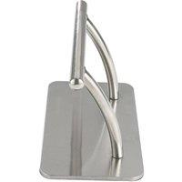 FLAVORA Stainless Steel Footrest Foot Rest Chair in Silver | Size: 0.6m2