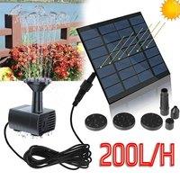 FLAVORA Solar Panel Powered Water Feature Pump Garden in Black | Size: 0.6m2