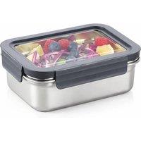 FLAVORA 400ml Rectangular Stainless Steel Food Storage in Silver | Size: 1000L