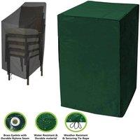 FLAVORA Garden Patio Furniture Cover Stacking Chair Protect in Green | Size: 0.6m2