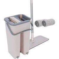 Kelvenix Mop & Bucket Set Multi-Function in Grey | Size: 0.6m2
