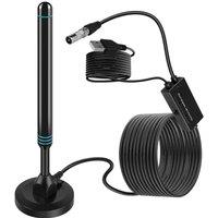 SPETLEK TV Aerial Digital Indoor TV Aerial with Amplifier in Black