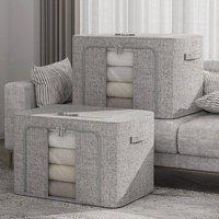 EONLION 24L Storage Box for Clothes in Grey | Size: 500mm