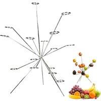 NESTLUNE Silver Exploded Fruit Bowl, Fireworks On The Dinner Table | Size: 100 cm x 100 cm