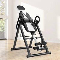 FLAVORA White Gravity Inversion Table Back Stretcher Machine in Black | Size: 0-12 m