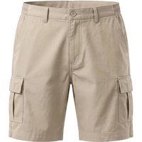 MyShoeStore Men's Active Waist Summer Cargo Shorts Multi-Pocket Regular Fit in Beige | Size: 38