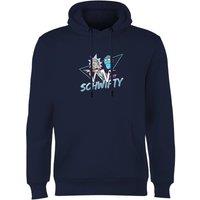 Rick & Morty Men's Get Schwifty Hoodie - Navy | Size: Large