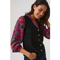 Damart Women's Knitted waistcoat in Black | Size: 26-28