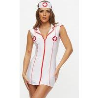 Ann Summers Women's Bridal Hospital Hottie Nurse 2 Piece Sexy Costume with Headband in White | Size: Large