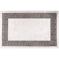 Berkfield Home Rug Washable 160x230 cm Light Beige Anti Slip | Size: 100 cm diameter
