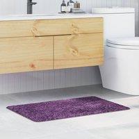Berkfield Home Bath Mat Rectangular Purple 60x90 cm Polypropylen Non-Slip | Size: Medium