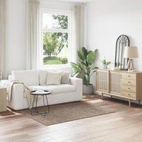 Berkfield Home Shaggy Rug with Latex Backing Brown 120x170 cm | Size: Medium
