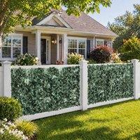 STILVORA Privacy Screen Panel 240 x 100 cm in Dark Green