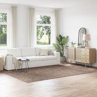 Berkfield Home Shaggy Rug with Latex Backing Brown 200x290 cm | Size: Medium