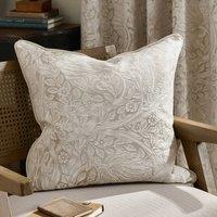 Morris & Co Pimpernel Jacquard Cushion in Cream | Size: 55 cm x 55 cm