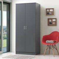 Timber Art Design Rio Costa 2 Door Double Wardrobe in Dark Grey