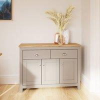Timber Art Design Lisbon Sideboard 3 Doors 2 Drawers Storage Cabinet Cupboard Light Grey