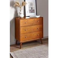 Julian Bowen Lowry 3 Drawer Chest in Brown
