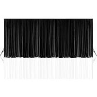 Neel Blue 190GSM Polyester Blackout Photography Backdrop - 3x9m in Black
