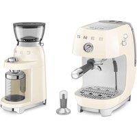Smeg Coffee Grinder in Cream & Espresso & Cold Brew
