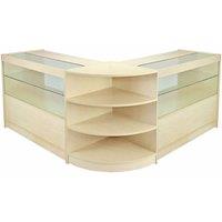 Monstershop Orion Maple Shop Counter & Retail Display Set in Beige