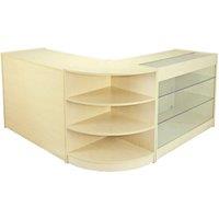 Monstershop Titan Maple Shop Counter & Retail Display Set in Beige