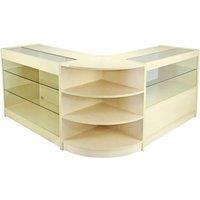 Monstershop Jupiter Maple Shop Counter & Retail Display Set in Beige