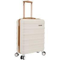 Cabin Max Anode 40L Cabin Suitcase 55x40x20cm Integrated Combination Lock in Cream | Size: 55 x 40 x 20 cm