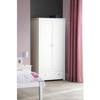 Julian Bowen Radley 2 Door 1 Drawer Wardrobe with Shelf in White